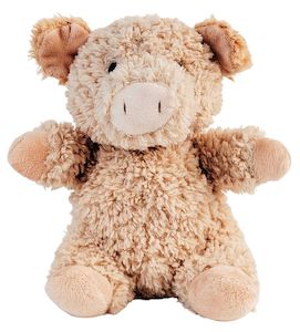 Curly pig soft toy 18. Cm pink