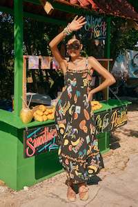 Haven 1: Haven Cabana tank maxi dress brasil Black