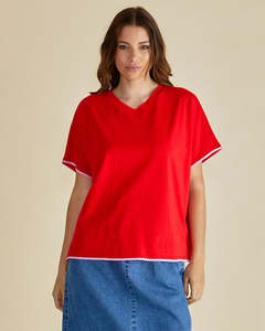 Betty Basics Avalon tee red