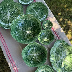 Homewares: Melamine cabbage round platter 40 cm. Pre order