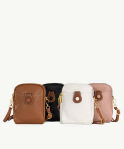Sassy Duck Georgie Leather cross body white