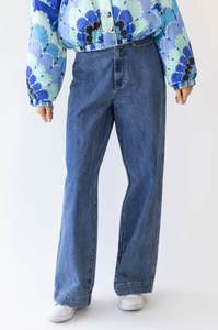 Denim: Lollys Laundry FloridaLL Pants - Blue AW26
