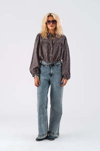 Denim: Lollys Laundry Florida Pants - Washed Blue