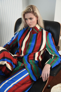 Cooper Stripe Lines Blazer - Stripe