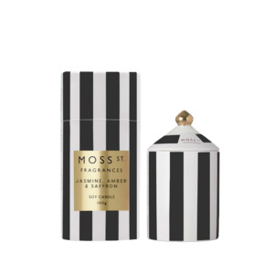 Candles Diffusers: Moss St. Ceramic Candle 100g - Jasmine Amber & Saffron