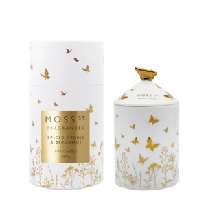 Moss St. Ceramic Large Candle 360g - Spiced Orchid & Bergamot
