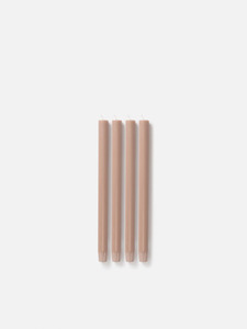 Candles Diffusers: Citta Dining Candle - Set of 4 - Rose