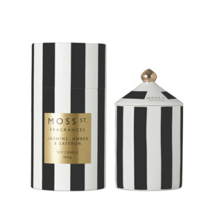 Moss St. Ceramic Large Candle 360g - Jasmine Amber & Saffron