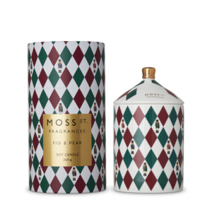 Moss St. Ceramic Large Candle 360g - Fig & Pear