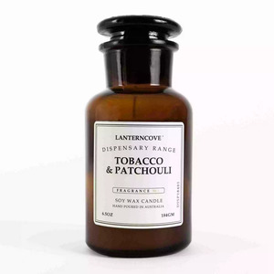 Candles Diffusers: Lanterncove Dispensary 6.5oz Tobacco & Patchouli Candle
