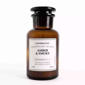Candles Diffusers: Lanterncove Dispensary 6.5oz Amber & Smoke Candle