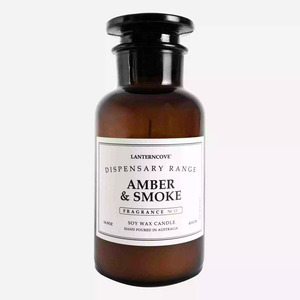 Candles Diffusers: Lanterncove Dispensary 14.5oz Amber & Smoke Candle