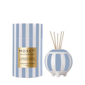 Moss St. Ceramic Diffuser 100ml - Juniper Berry & Citrus Spritz