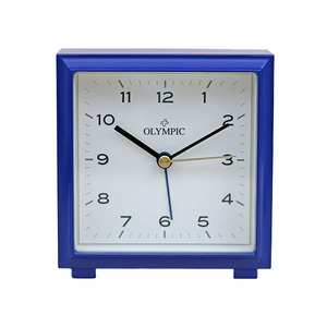 Olympic Square Metal Alarm Clock - Dark Blue