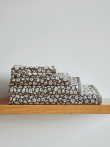 Citta Forget Me Not Bath Towel Range - Ivy/Oat