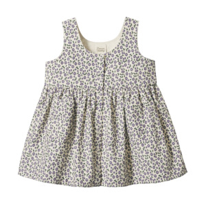 Nature Baby Amelia Pinafore - Briarwood Heron Print