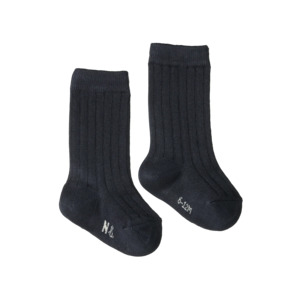 Nature Baby Organic Cotton Rib Socks - Navy