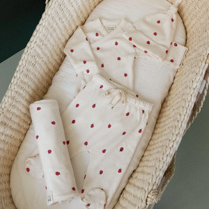 Allbaby: Nature Baby Welcome Home Bundle - Raspberry Print