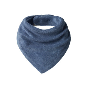 Nature Baby Triangle Bib Terry - Dusky Blue