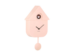 Art: Karlsson Modern Cuckoo Clock - Soft Pink