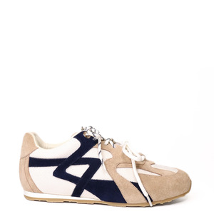 Footwear: Kathryn Wilson Bella Sneaker - Stone/Beige/Navy