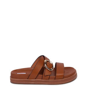 Footwear: Kathryn Wilson Roda Slide - Tan Calf