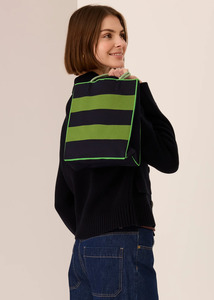 Pol: POL Kline Knit Tote - Ink/Green