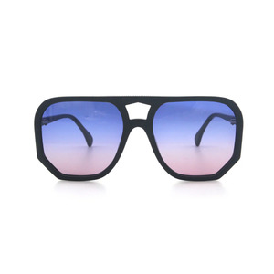 Eyewear: AGE Wager Sunglasses - Matt Black w Blue to Purple