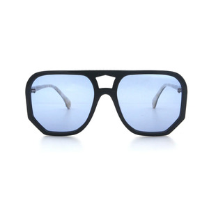 Eyewear: AGE Wager Sunglasses - Black w Blue