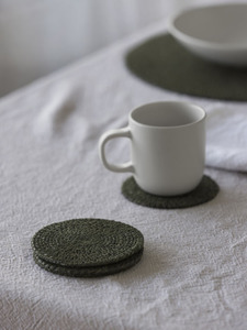 Citta Woven Coaster S/4 - Olive