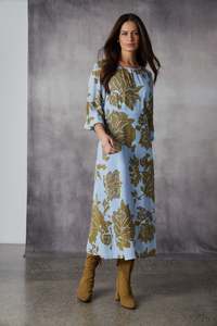 Lania The Label: Lania The Label Cello Dress - Cello Print