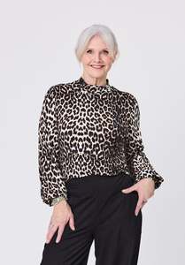 Lemon Tree Evie Top - Leopard Print
