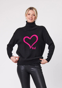 Lemon Tree: Lemon Tree Heart Knit - Black