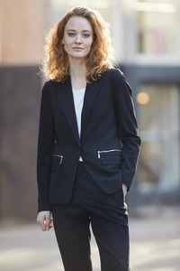 Rue De Femme: Rue de Femme Bine Blazer Gold - Black/Gold