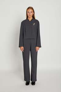 Rue De Femme: Rue de Femme New Mea Pants - Grey