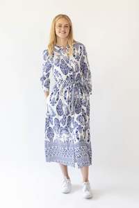Lollys Laundry HarperLL Maxi Dress 3/4 - Blue