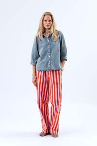 Lollys Laundry Rita Pants - Stripe Red