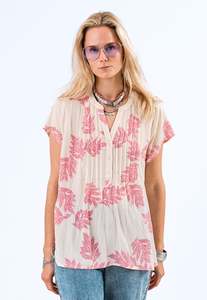 Lollys Laundry Heather Top SS - Pink