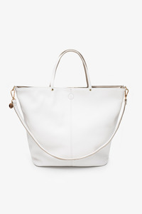 Bags Wallets: Antler Hartley Reversible Tote - Bone/Gold