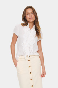 Saint Tropez: Saint Tropez ElliSZ SS Shirt - Ice
