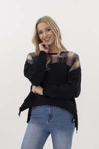 Mi Moso Kylie Sweat - Plaid
