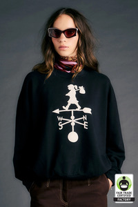 Sweatshirts Hoodies: Karen Walker Weather Shop Sweatshirt - Black