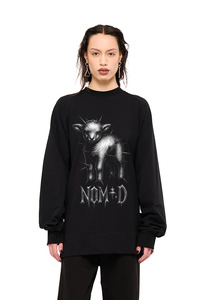 Sweatshirts Hoodies: NOM*d Uni Sweatshirt - Lamby Print