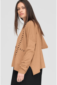 Taylor: Taylor Stitched Lucent Hoodie - Toffee/Black