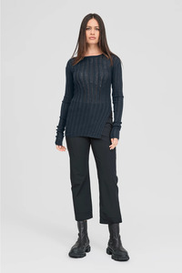 Taylor: Taylor Rounded Veneer Tunic - Storm