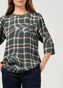 Madly Sweetly Illusion Top - Khaki Multi