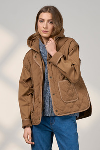 Madly Sweetly Tetris Jacket - Mocha