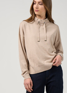 Madly Sweetly: Madly Sweetly Circuit Sweater - Biscuit
