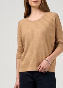 Madly Sweetly: Madly Sweetly Switchboard Tee - Camel