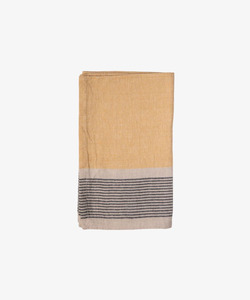 French Country Striped Sides Curry Teatowel